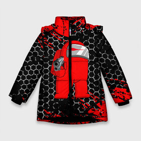 Зимняя куртка для девочек 3D с принтом Among Us Impostor Gun (Red) в Екатеринбурге, ткань верха — 100% полиэстер; подклад — 100% полиэстер, утеплитель — 100% полиэстер. | длина ниже бедра, удлиненная спинка, воротник стойка и отстегивающийся капюшон. Есть боковые карманы с листочкой на кнопках, утяжки по низу изделия и внутренний карман на молнии. 

Предусмотрены светоотражающий принт на спинке, радужный светоотражающий элемент на пуллере молнии и на резинке для утяжки. | among us | impostor | impostor gun | red | there is impostor among us | амонг ус | игра | мем | предатель | предатель среди нас | самозванец | среди нас