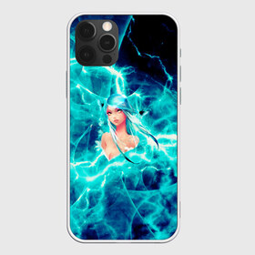 Чехол для iPhone 12 Pro Max с принтом Electro-Girl в Екатеринбурге, Силикон |  | blue | cat | electro | girl | молния девочка | суперспособность | электричество | электро