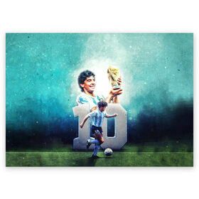Поздравительная открытка с принтом 10 number в Екатеринбурге, 100% бумага | плотность бумаги 280 г/м2, матовая, на обратной стороне линовка и место для марки
 | 10 номер | diego | football | maradona | maradonna | арегнтина | бога | диего | марадона | марадонна | ретро | рука | сборная аргентины | футбол | футболист