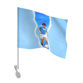 Флаг для автомобиля с принтом Диего Армандо в Екатеринбурге, 100% полиэстер | Размер: 30*21 см | 10 номер | diego | football | maradona | maradonna | арегнтина | бога | диего | марадона | марадонна | ретро | рука | сборная аргентины | футбол | футболист