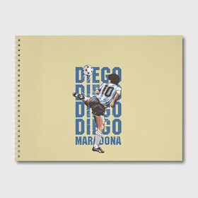 Альбом для рисования с принтом Diego Diego в Екатеринбурге, 100% бумага
 | матовая бумага, плотность 200 мг. | 10 номер | diego | football | maradona | maradonna | арегнтина | бога | диего | марадона | марадонна | ретро | рука | сборная аргентины | футбол | футболист