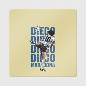 Магнит виниловый Квадрат с принтом Diego Diego в Екатеринбурге, полимерный материал с магнитным слоем | размер 9*9 см, закругленные углы | 10 номер | diego | football | maradona | maradonna | арегнтина | бога | диего | марадона | марадонна | ретро | рука | сборная аргентины | футбол | футболист