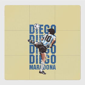 Магнитный плакат 3Х3 с принтом Diego Diego в Екатеринбурге, Полимерный материал с магнитным слоем | 9 деталей размером 9*9 см | Тематика изображения на принте: 10 номер | diego | football | maradona | maradonna | арегнтина | бога | диего | марадона | марадонна | ретро | рука | сборная аргентины | футбол | футболист