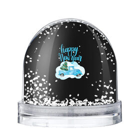 Снежный шар с принтом Happy New Year в Екатеринбурге, Пластик | Изображение внутри шара печатается на глянцевой фотобумаге с двух сторон | 