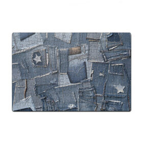 Пазл магнитный 126 элементов с принтом Jeans life в Екатеринбурге, полимерный материал с магнитным слоем | 126 деталей, размер изделия —  180*270 мм | cool | fashion | hype | jeans | texture | vanguard | авангард | круто | мода | текстура | хайп