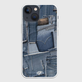 Чехол для iPhone 13 mini с принтом Jeans life в Екатеринбурге,  |  | cool | fashion | hype | jeans | texture | vanguard | авангард | круто | мода | текстура | хайп