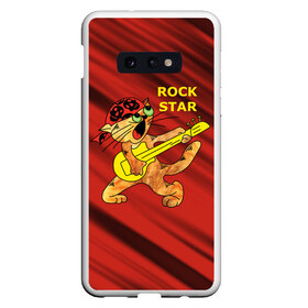 Чехол для Samsung S10E с принтом Rock Star в Екатеринбурге, Силикон | Область печати: задняя сторона чехла, без боковых панелей | cat | rock | star | кот | котенок | коты. рок | кошка. котик