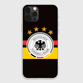Чехол для iPhone 12 Pro Max с принтом СБОРНАЯ ГЕРМАНИИ в Екатеринбурге, Силикон |  | Тематика изображения на принте: flag | football | germany | logo | sport | team | германия | логотип | сборная | спорт | флаг | футбол