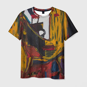 Мужская футболка 3D с принтом Pan Gu в Екатеринбурге, 100% полиэфир | прямой крой, круглый вырез горловины, длина до линии бедер | Тематика изображения на принте: искусство | картина | китай