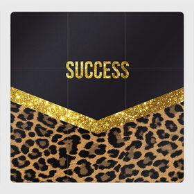 Магнитный плакат 3Х3 с принтом Success в Екатеринбурге, Полимерный материал с магнитным слоем | 9 деталей размером 9*9 см | Тематика изображения на принте: success | swag | блеск | блестки | китч | леопард | леопардовый принт | понты | успех | успешные люди | фрик
