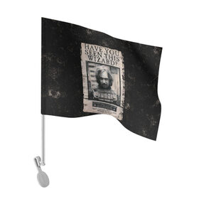 Флаг для автомобиля с принтом Sirius Black в Екатеринбурге, 100% полиэстер | Размер: 30*21 см | black | sirius | vdzajul | блэк | гарри | поттер | сириус