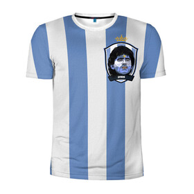 Мужская футболка 3D спортивная с принтом Диего Армандо Марадона D10S в Екатеринбурге, 100% полиэстер с улучшенными характеристиками | приталенный силуэт, круглая горловина, широкие плечи, сужается к линии бедра | d10s | maradona | аргентина | армандо | барселона | бога | джерси | диего | легенда | марадон | марадона | марадоны | рука | форма