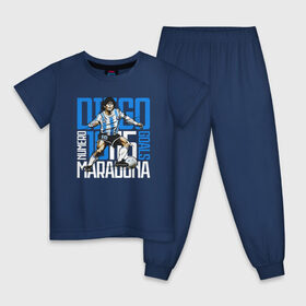 Детская пижама хлопок с принтом 10 Diego Maradona в Екатеринбурге, 100% хлопок |  брюки и футболка прямого кроя, без карманов, на брюках мягкая резинка на поясе и по низу штанин
 | 10 номер | diego | football | maradona | maradonna | арегнтина | бога | диего | марадона | марадонна | ретро | рука | сборная аргентины | футбол | футболист