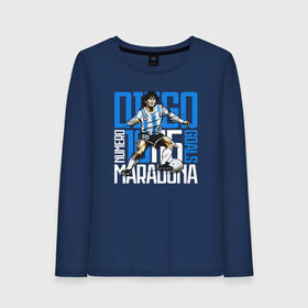 Женский лонгслив хлопок с принтом 10 Diego Maradona в Екатеринбурге, 100% хлопок |  | 10 номер | diego | football | maradona | maradonna | арегнтина | бога | диего | марадона | марадонна | ретро | рука | сборная аргентины | футбол | футболист
