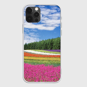 Чехол для iPhone 12 Pro Max с принтом Цветочное поле в Екатеринбурге, Силикон |  | Тематика изображения на принте: деревья | лес | леса | луг | луга | небеса | небо | облака | облако | поле | поля | природа | растения | туча | тучи | цветок | цветы