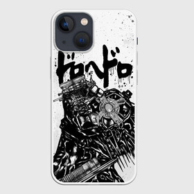Чехол для iPhone 13 mini с принтом Профиль Каймана в Екатеринбурге,  |  | anime | caiman | dorohedoro | manga | аниме | дорохедоро | кайман | манга
