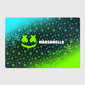 Магнитный плакат 3Х2 с принтом MARSHMELLO - Зимний в Екатеринбурге, Полимерный материал с магнитным слоем | 6 деталей размером 9*9 см | face | logo | marsh | marshmallow | marshmello | marshmelo | mello | smile | год | лицо | лого | маршмеллов | маршмеллоу | маршмеллу | маршмело | маршмелов | маршмелоу | маска | музыка | новогодний | новый | рожица | символ | смайл