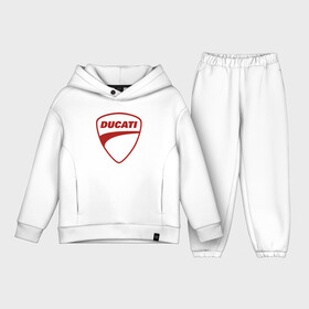 Детский костюм хлопок Oversize с принтом Ducati Logo | Дукати Лого (Z) в Екатеринбурге,  |  | Тематика изображения на принте: audi | audi ag | corse | ducati | ducati corse | ducati motor holding | hypermotard | multistrada | panigale | scrambler | streetfighter | supersport | дукати | массимо борди | мото | фабио тальони