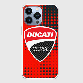 Чехол для iPhone 13 Pro с принтом Ducati Corse | Дукати (Z) в Екатеринбурге,  |  | audi | audi ag | corse | ducati | ducati corse | ducati motor holding | hypermotard | multistrada | panigale | scrambler | streetfighter | supersport | дукати | массимо борди | мото | фабио тальони