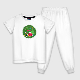 Детская пижама хлопок с принтом Dear Santa, I want it all... в Екатеринбурге, 100% хлопок |  брюки и футболка прямого кроя, без карманов, на брюках мягкая резинка на поясе и по низу штанин
 | daffy | duck | tunes | vdzajul | дак | даффи