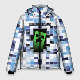 Мужская зимняя куртка 3D с принтом Minecraft (S) в Екатеринбурге, верх — 100% полиэстер; подкладка — 100% полиэстер; утеплитель — 100% полиэстер | длина ниже бедра, свободный силуэт Оверсайз. Есть воротник-стойка, отстегивающийся капюшон и ветрозащитная планка. 

Боковые карманы с листочкой на кнопках и внутренний карман на молнии. | Тематика изображения на принте: craft | creeper | earth | logo | mine | minecraft | mobile | online | земля | игра | крипер | лого | майкрафт | майнкрафт | онлайн | подземелье