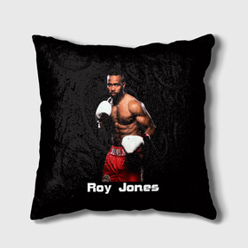 Подушка 3D с принтом Roy Jones в Екатеринбурге, наволочка – 100% полиэстер, наполнитель – холлофайбер (легкий наполнитель, не вызывает аллергию). | состоит из подушки и наволочки. Наволочка на молнии, легко снимается для стирки | boxer | boxing | great boxer | roy jones | roy jones lettering | roy jones print | бокс | боксер | великий боксер | надпись roy jones | принт roy jones | рой джонс