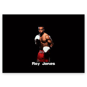 Поздравительная открытка с принтом Roy Jones в Екатеринбурге, 100% бумага | плотность бумаги 280 г/м2, матовая, на обратной стороне линовка и место для марки
 | boxer | boxing | great boxer | roy jones | roy jones lettering | roy jones print | бокс | боксер | великий боксер | надпись roy jones | принт roy jones | рой джонс