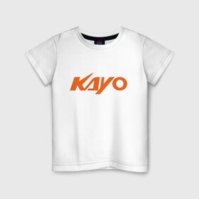 Детская футболка хлопок с принтом KAYO LOGO (Z) в Екатеринбурге, 100% хлопок | круглый вырез горловины, полуприлегающий силуэт, длина до линии бедер | Тематика изображения на принте: kayo | moto | motorcycle | sport | байк | кайо | мото | мотоциклы | спорт