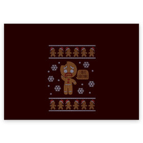 Поздравительная открытка с принтом I Hate Christmas в Екатеринбурге, 100% бумага | плотность бумаги 280 г/м2, матовая, на обратной стороне линовка и место для марки
 | 
