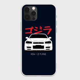 Чехол для iPhone 12 Pro с принтом Skyline R34 Z-Tune в Екатеринбурге, силикон | область печати: задняя сторона чехла, без боковых панелей | Тематика изображения на принте: gtr | nissan | r34 | skyline | гтр | ниссан | скайлайн