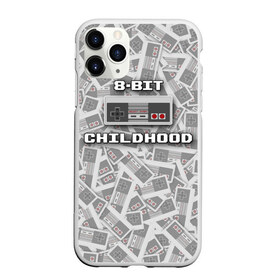 Чехол для iPhone 11 Pro Max матовый с принтом 8-bit childhood в Екатеринбурге, Силикон |  | 8 bit | 8 бит | dendy | nes | nintendo | денди | джойстик | нинтендо