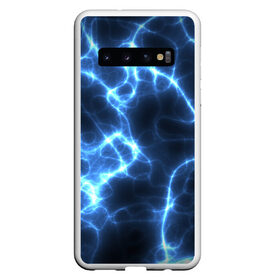 Чехол для Samsung Galaxy S10 с принтом Электро в Екатеринбурге, Силикон | Область печати: задняя сторона чехла, без боковых панелей | Тематика изображения на принте: неоновые лучи | неоновый свет | световые лучи | электрические лучи | электричество