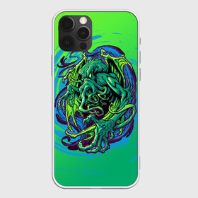 Чехол для iPhone 12 Pro Max с принтом Ктулху в Екатеринбурге, Силикон |  | cthulhu | lovecraft | monster | ктулху | лавкрафт | мистика | монстр | сериал | сериалы