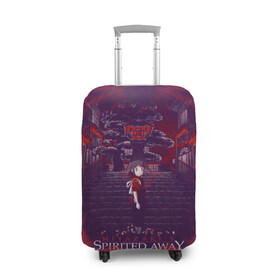 Чехол для чемодана 3D с принтом Spirited Away в Екатеринбурге, 86% полиэфир, 14% спандекс | двустороннее нанесение принта, прорези для ручек и колес | anime | sen to chihiro no kamikakushi | spirited away | аниме | анимэ | мульт | мультик | унесённые призраками | хаяо миядзаки