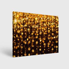 Холст прямоугольный с принтом ЗОЛОТЫЕ БЛЕСТКИ в Екатеринбурге, 100% ПВХ |  | gold | pattern | rain | блестки | блестящий | дождь | звезды | золото | красиво | новый год | праздник | снежинки | текстуры