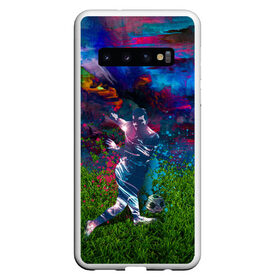 Чехол для Samsung Galaxy S10 с принтом Футболист в Екатеринбурге, Силикон | Область печати: задняя сторона чехла, без боковых панелей | Тематика изображения на принте: lionel messi | messi | абстракция | барса | барселона | бомбордир | газон | гол | дюба | защитник | игра | игрок | игры | камондир | капитан | космос | лидер | месси | мэси | мяч | мячик | нападающий | пеле | распад