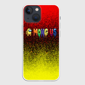 Чехол для iPhone 13 mini с принтом AMONG US в Екатеринбурге,  |  | among us | impostor | амонг ас | брызги красок | игра | космический | космический корабль | космонавт | космос | краска | мем | предатель | среди нас | экшен