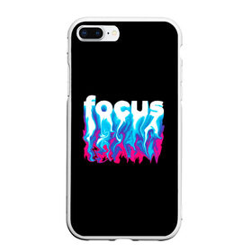 Чехол для iPhone 7Plus/8 Plus матовый с принтом Focus в Екатеринбурге, Силикон | Область печати: задняя сторона чехла, без боковых панелей | Тематика изображения на принте: абстракция | граффити | кислотный | неон | пламя | фокус