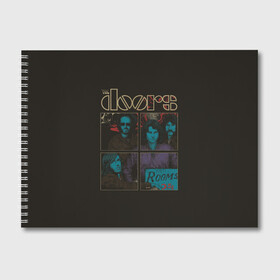 Альбом для рисования с принтом The Doors в Екатеринбурге, 100% бумага
 | матовая бумага, плотность 200 мг. | group | jim morrison | rock | the doors | джим моррисон | зэ дорс | классика | рок | рок группа