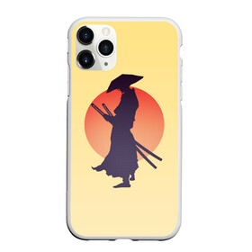 Чехол для iPhone 11 Pro матовый с принтом Ронин в Екатеринбурге, Силикон |  | bushido | japan | japanes | katana | ronin | samurai | sword | бусидо | воин | восходящее солнце | катана | кимоно | меч | мечник | рассвет | ронин | самурай | самурайский | силуэт | силуэт воина | солнце | якудза | японец
