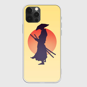 Чехол для iPhone 12 Pro Max с принтом Ронин в Екатеринбурге, Силикон |  | bushido | japan | japanes | katana | ronin | samurai | sword | бусидо | воин | восходящее солнце | катана | кимоно | меч | мечник | рассвет | ронин | самурай | самурайский | силуэт | силуэт воина | солнце | якудза | японец