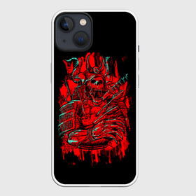 Чехол для iPhone 13 с принтом Death Samurai в Екатеринбурге,  |  | 2077 | art | blood | cyber | cyberpunk | dead | death | demon | japan | mask | ninja | oni | samurai | shadow | shogun | tokyo | warior | арт | воин | война | демон | катана | кибер | киберпанк | кровь | маска | мертвый | ниндзя | путь | самурай