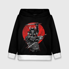 Детская толстовка 3D с принтом Samurai в Екатеринбурге, 100% полиэстер | двухслойный капюшон со шнурком для регулировки, мягкие манжеты на рукавах и по низу толстовки, спереди карман-кенгуру с мягким внутренним слоем | 2077 | art | blood | cyber | cyberpunk | dead | death | demon | japan | mask | ninja | oni | samurai | shadow | shogun | tokyo | warior | арт | воин | война | демон | катана | кибер | киберпанк | кровь | маска | мертвый | ниндзя | путь | самурай