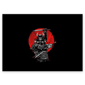 Поздравительная открытка с принтом Samurai в Екатеринбурге, 100% бумага | плотность бумаги 280 г/м2, матовая, на обратной стороне линовка и место для марки
 | Тематика изображения на принте: 2077 | art | blood | cyber | cyberpunk | dead | death | demon | japan | mask | ninja | oni | samurai | shadow | shogun | tokyo | warior | арт | воин | война | демон | катана | кибер | киберпанк | кровь | маска | мертвый | ниндзя | путь | самурай