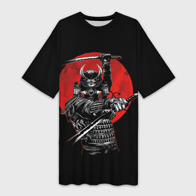 Платье-футболка 3D с принтом Samurai в Екатеринбурге,  |  | 2077 | art | blood | cyber | cyberpunk | dead | death | demon | japan | mask | ninja | oni | samurai | shadow | shogun | tokyo | warior | арт | воин | война | демон | катана | кибер | киберпанк | кровь | маска | мертвый | ниндзя | путь | самурай