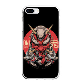 Чехол для iPhone 7Plus/8 Plus матовый с принтом Cyber Oni Samurai в Екатеринбурге, Силикон | Область печати: задняя сторона чехла, без боковых панелей | Тематика изображения на принте: 2077 | art | blood | cyber | cyberpunk | dead | death | demon | japan | mask | ninja | oni | samurai | shadow | shogun | tokyo | warior | арт | воин | война | демон | катана | кибер | киберпанк | кровь | маска | мертвый | ниндзя | путь | самурай