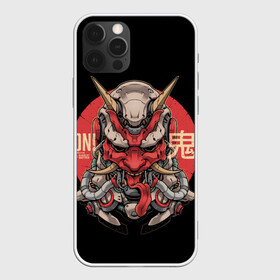 Чехол для iPhone 12 Pro с принтом Cyber Oni Samurai в Екатеринбурге, силикон | область печати: задняя сторона чехла, без боковых панелей | 2077 | art | blood | cyber | cyberpunk | dead | death | demon | japan | mask | ninja | oni | samurai | shadow | shogun | tokyo | warior | арт | воин | война | демон | катана | кибер | киберпанк | кровь | маска | мертвый | ниндзя | путь | самурай