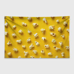 Флаг-баннер с принтом Попкорн в Екатеринбурге, 100% полиэстер | размер 67 х 109 см, плотность ткани — 95 г/м2; по краям флага есть четыре люверса для крепления | popcorn | воздушная | еда | кино | кинотеатр | кукуруза | кушать | попкорн | сладкий | соленый | сырный | хрустящий