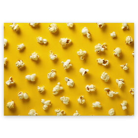 Поздравительная открытка с принтом Попкорн в Екатеринбурге, 100% бумага | плотность бумаги 280 г/м2, матовая, на обратной стороне линовка и место для марки
 | popcorn | воздушная | еда | кино | кинотеатр | кукуруза | кушать | попкорн | сладкий | соленый | сырный | хрустящий