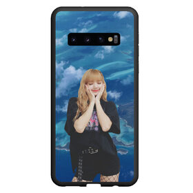 Чехол для Samsung Galaxy S10 с принтом LISA BLACKPINK в Екатеринбурге, Силикон | Область печати: задняя сторона чехла, без боковых панелей | blackpink  bts | bp | how you like that | jennie | jisoo | kill this love | lalisa | lalisa monoban | lisa | rose | yg | блекпинк | блэкпинк | голубая | дженни | джису | закат | лалиса | лалиса монобан | лиса | небо | облака | пак розэ | роза | 